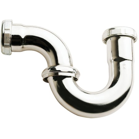 All-Source 1-1/4 In. x 1-1/4 In. Satin Nickel Sink Trap 300RSN